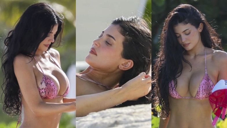 Kylie Jenner prezentuje krągłości w RÓŻOWYM BIKINI