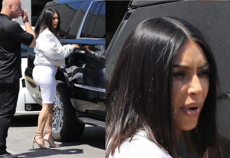 Kim Kardashian cała na biało