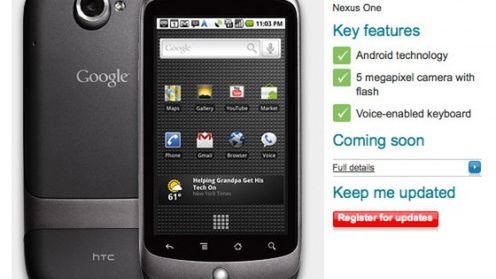 Google Nexus One coraz bliżej Europy 1