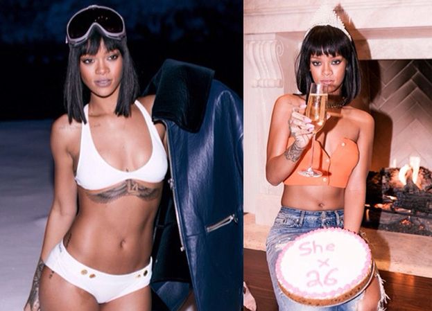 Rihanna skończyła 26 LAT! "Tort, alkohol i marihuana!" (ZDJĘCIA)