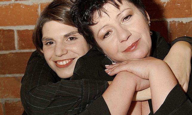 Ewa Bem z córką Pamelą w 2003 r.