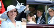 Księżna Kate w błękicie melduje się na paradzie Trooping the Colour z księciem Williamem i DZIEĆMI (ZDJĘCIA)