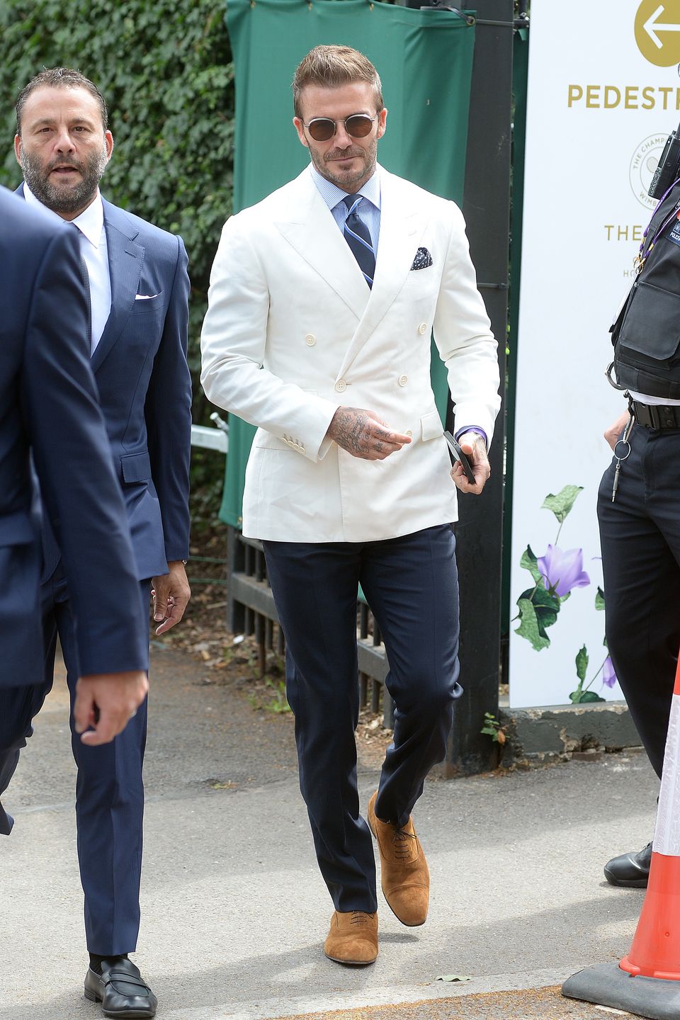 David Beckham na meczu Huberta Hurkacza