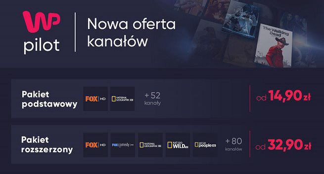 FOX, FOX Comedy,  National Geographic, NatGeo Wild i NatGeo People w WP Pilot