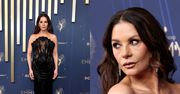 55-letnia Catherine Zeta-Jones prezentuje zabójczą figurę w czarnej kreacji z prześwitami