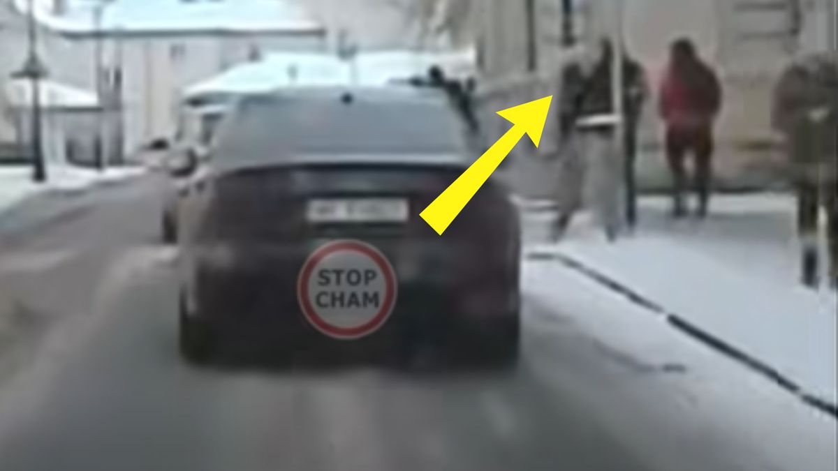 Pieszy nagrany. Brak słów, jak się zachował.