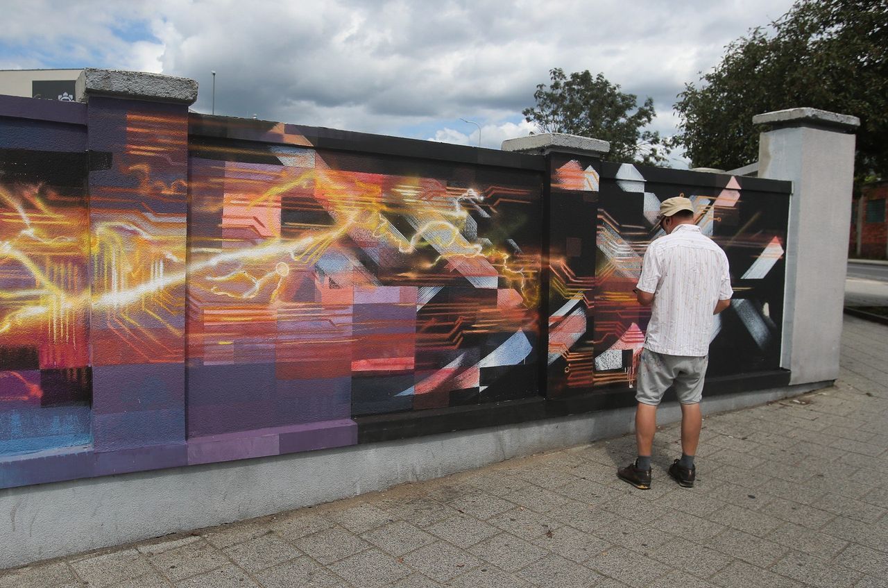Szczecin: Nowy mural ozdobą Pogodna. Street art powstał na zamówienie policji