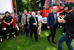 Pod koniec mszy było o Kaczyńskim. Tydzień później prezes przyjechał
