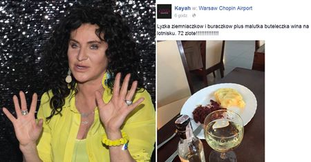 Kayah zszokowana cenami na warszawskim lotnisku (FOTO)