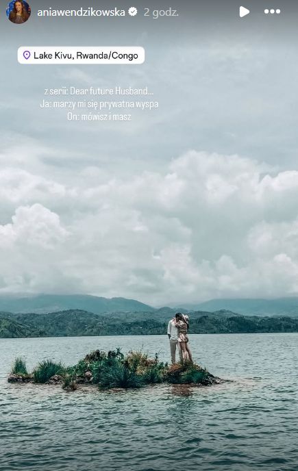 Anna Wendzikowska z narzeczonym