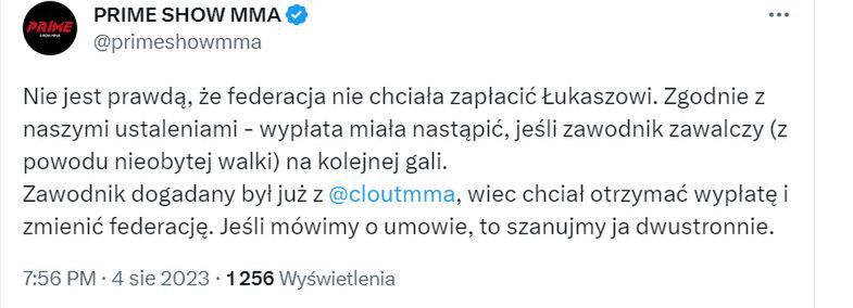 Prime Show MMA o płatności dla Magicala Juniora