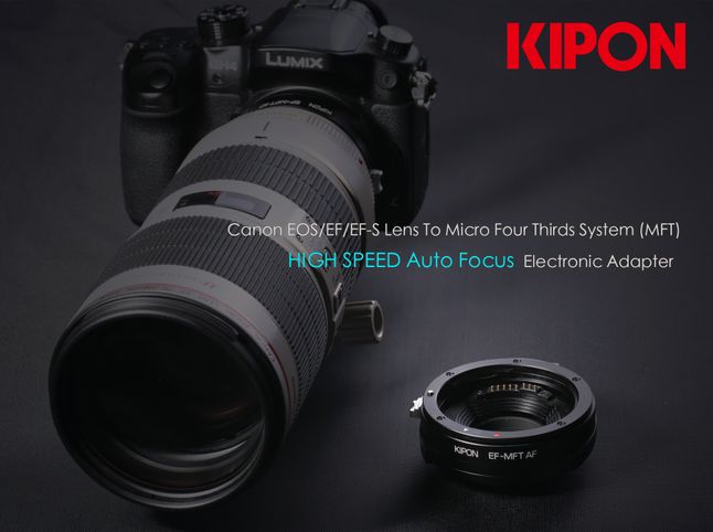 Adapter Kipon Canon EF/EF-S na Mikro Cztery Trzecie