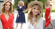 Celebrytki pozują na ramówce Polsatu w wakacyjnych stylizacjach: Izabela Janachowska, Aneta Zając, Małgorzata Socha (ZDJĘCIA)