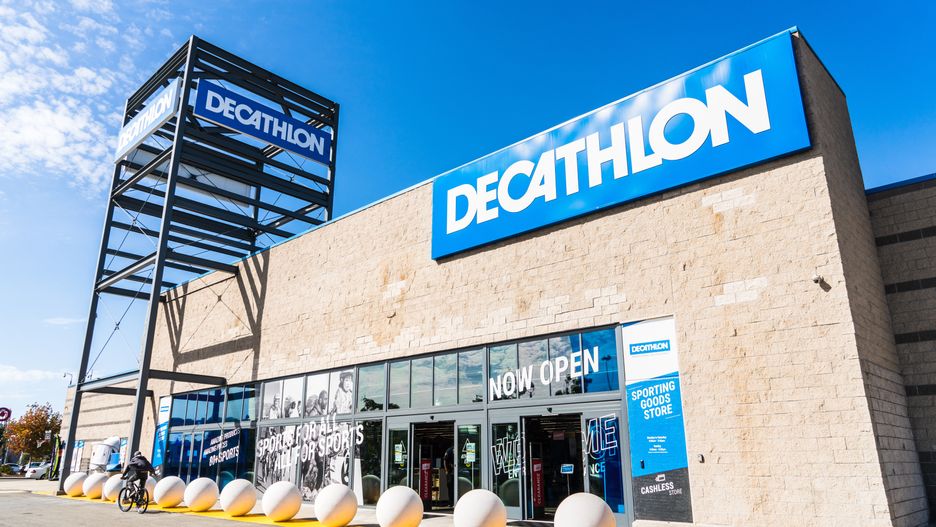 Oct 18, 2019 Emeryville / CA / USA - Exterior view of Decathlon Sporting Goods flagship store, the first open in the San Francisco bay area, near OaklandSundry Photographyaccessories, america, bay area, brand, building, business, ca, california, chain, cheap, city, clothes, clothing, commercial, company, customers, decathlon, discount, editorial use only, emblem, emeryville, equipment, fashion, flagship, french, goods, icon, international, large, logo, oakland, people, retail, retailer, sale, sales, san francisco bay, shop, sign, signage, sport, sporting, sports, store, super market, supermarket, superstore, united states, urban, usa, accessories, america, bay area, brand, building, business, ca, california, chain, cheap, city, clothes, clothing, commercial, company, customers, decathlon, discount, editorial use only, emblem, emeryville, equipment, fashion, flagship, french, goods, icon, international, large, logo, oakland, people, retail, retailer, sale, sales, san francisco bay, shop, sign, signage, sport, sporting, sports, store, super market, supermarket, superstore, united states, urban, usa