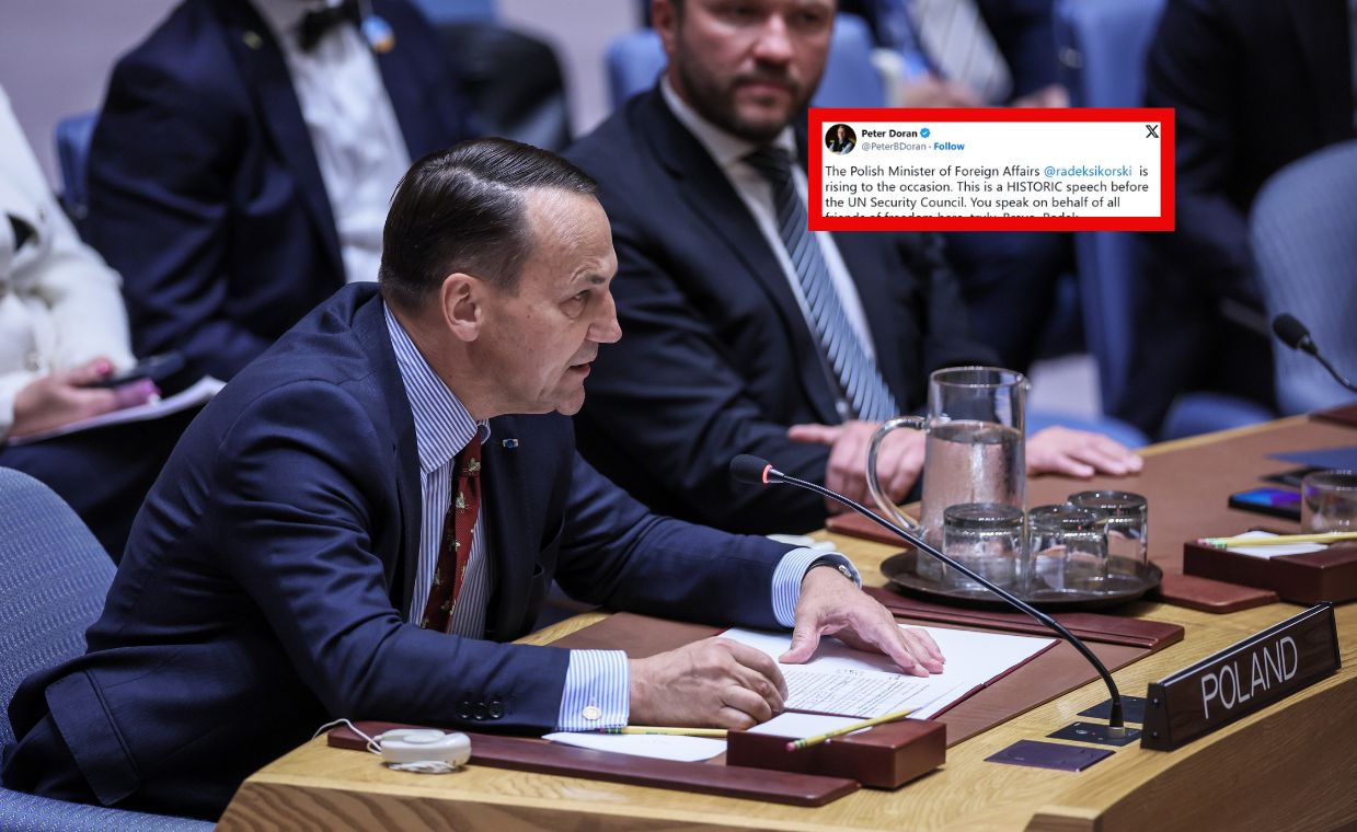 Wróg Putina skomentował wystąpienie Sikorskiego
