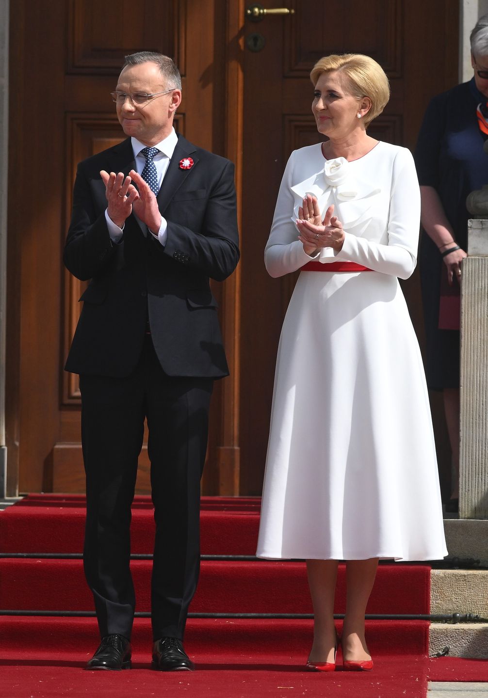 Agata Duda podczas obchodów Dnia Flagi RP