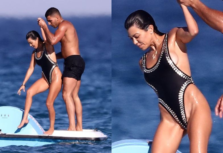 Kourtney Kardashian z chłopakiem w Saint-Tropez