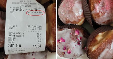 Poszła po pączki. "Gdy otrzymałam paragon, złapałam się za głowę"