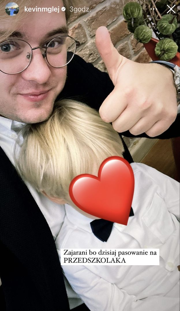 Kevin Mglej pokazał SYNA! "Zajarani, bo dzisiaj pasowanie" (FOTO)