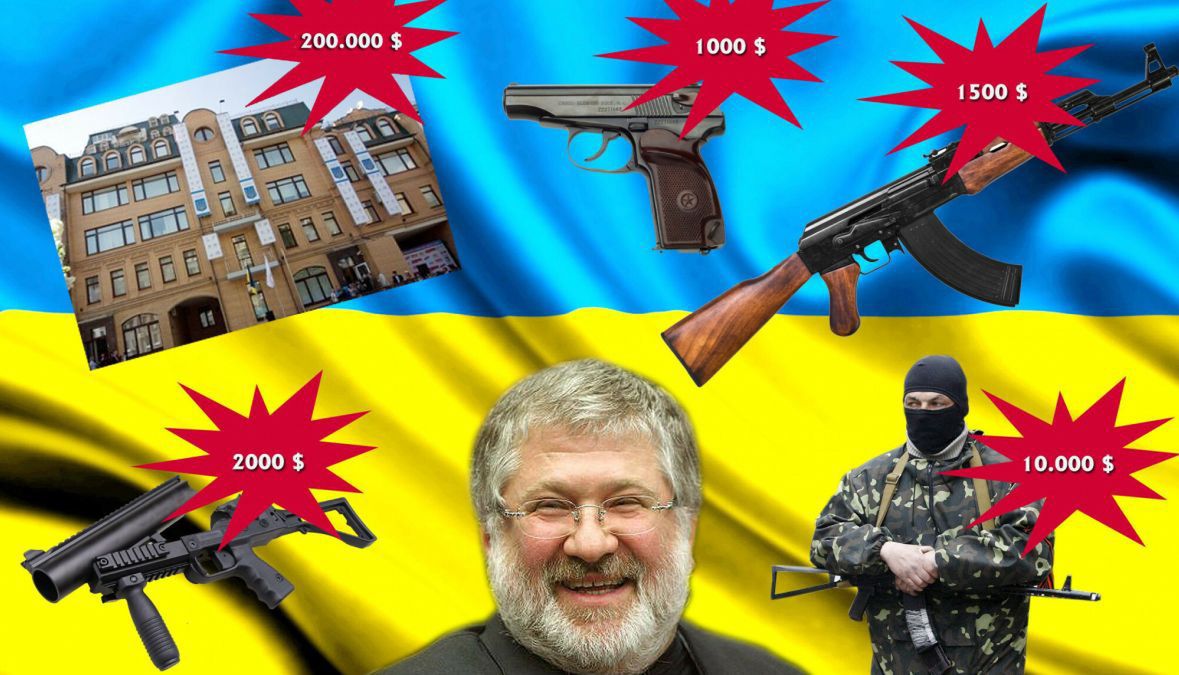 Ihor Kołomojski, jeden z najbogatszych ludzi na Ukrainie. Zaoferował wypłacenie wysokich nagród każdemu, kto odda broń lub pojmie prorosyjskiego bojownika