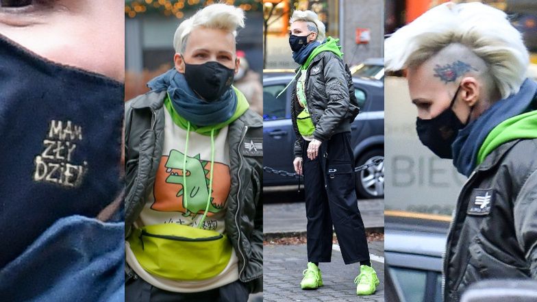 Agnieszka Chylińska wychodzi ze studia "Dzień dobry TVN"