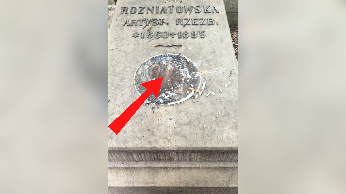 Skandaliczne zdarzenie na cmentarzu.