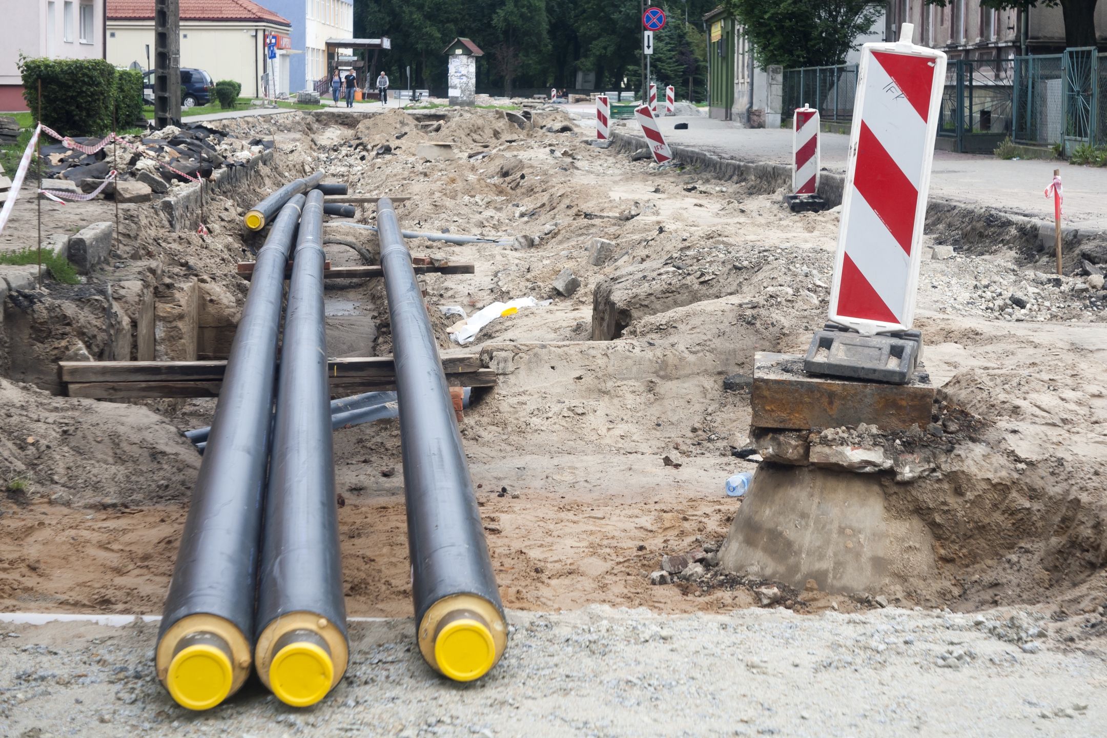 droga, ulica, remont, rury, wymiana, przewozy, kolej, tor, podróż, oznaczenie, machina, beton, miejsce, budowa, dworzec, przewóz, stary, stal, krajobraz, auta, metal