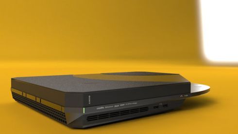 Konsola Playstation 4 widok izometryczny