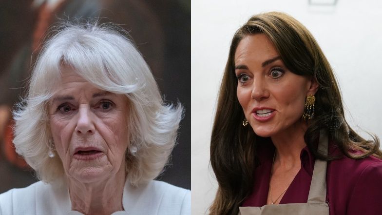 Królowa Camilla i księżna Kate