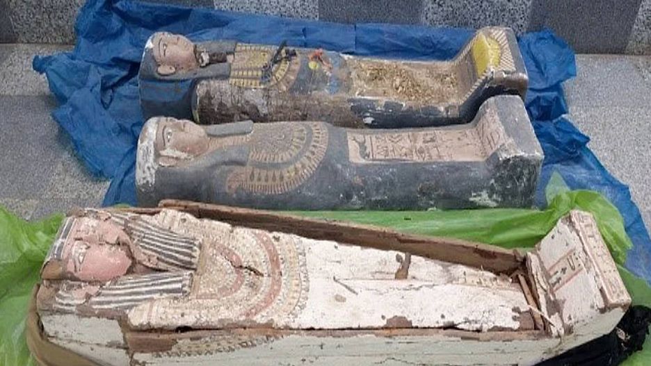 "Gang archeologów" wykopał i chciał sprzedać sarkofag z mumią w środku