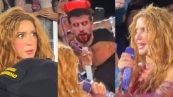 Zdezorientowana Shakira stroi miny, bo zobaczyła MASKĘ PIQUE na koncercie dla 2 milionów ludzi (WIDEO)