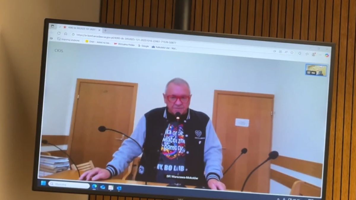Jerzy Owsiak na rozprawie sądowej