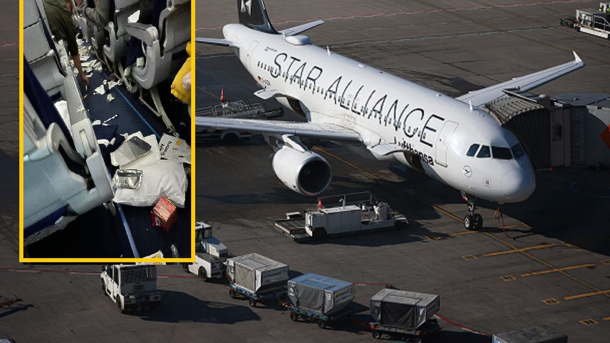 Chaos na pokładzie samolotu Lufthansy