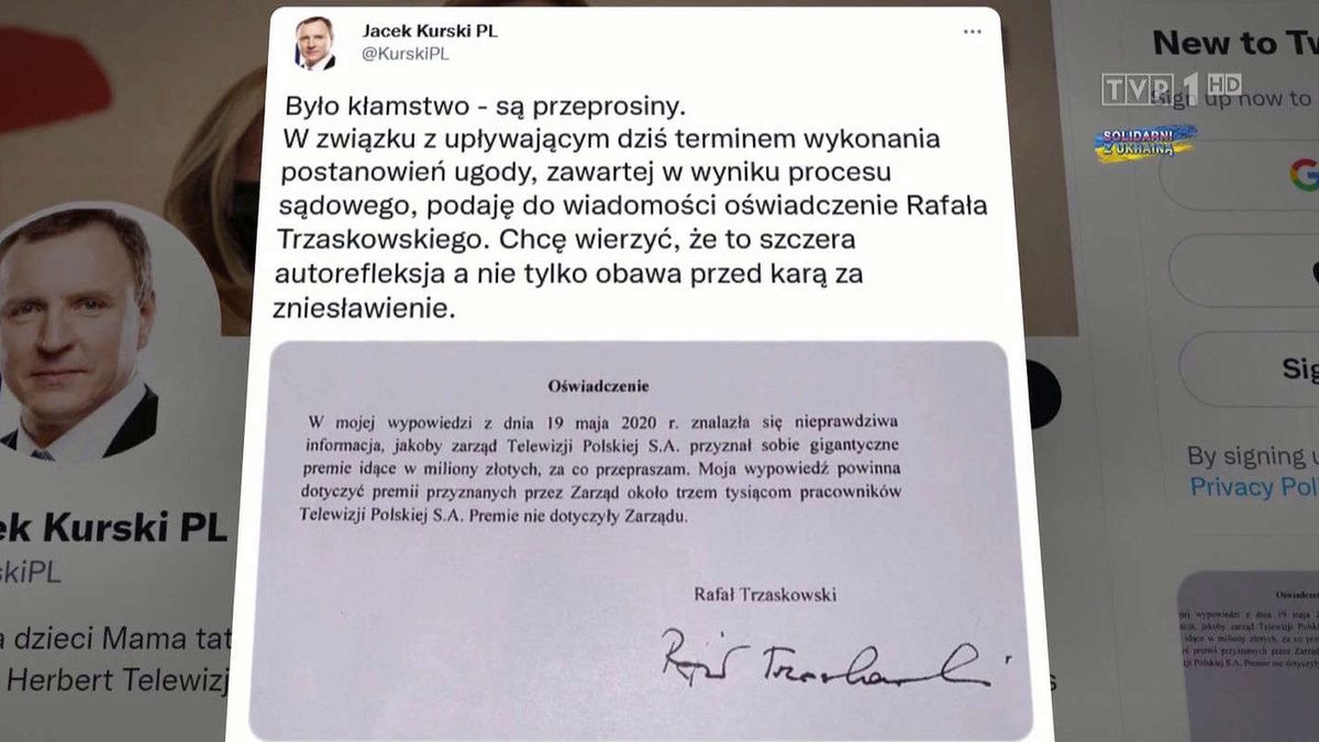 Przeprosiny od Rafała Trzaskowskiego 
