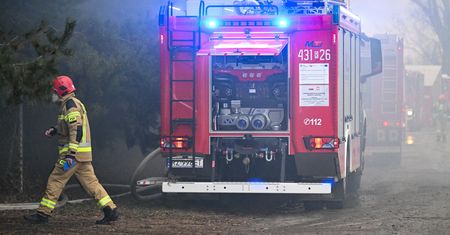Ogromny pożar pod Poznaniem. Strażacy gaszą halę