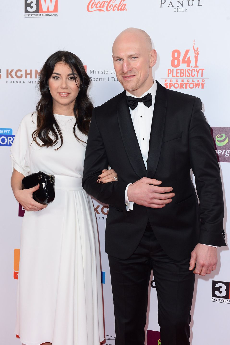 Krzysztof "Diablo" Włodarczyk z żoną, styczeń 2019