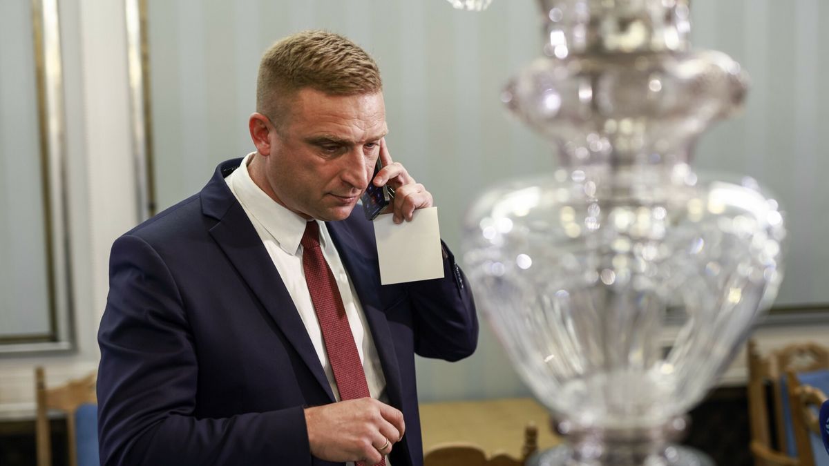 Parlamentarny Zesp�? Ruch Obrony Granic
09.07.2025. Warszawa. Sejm Parlamentarny Zespol Ruch Obrony Granic Prezentacja dokumentu "Raport z polsko-niemieckiej granicy" Fot. Filip Naumienko/REPORTER
N/z: Robert Bakiewicz
Filip Naumienko/REPORTER