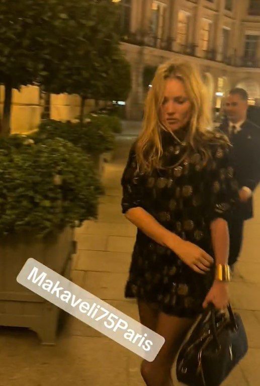 Kate Moss w drodze do hotelu