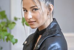 Koronkowy stanik pod skórzaną kurtką. Julia Wieniawa wyglądała obłędnie