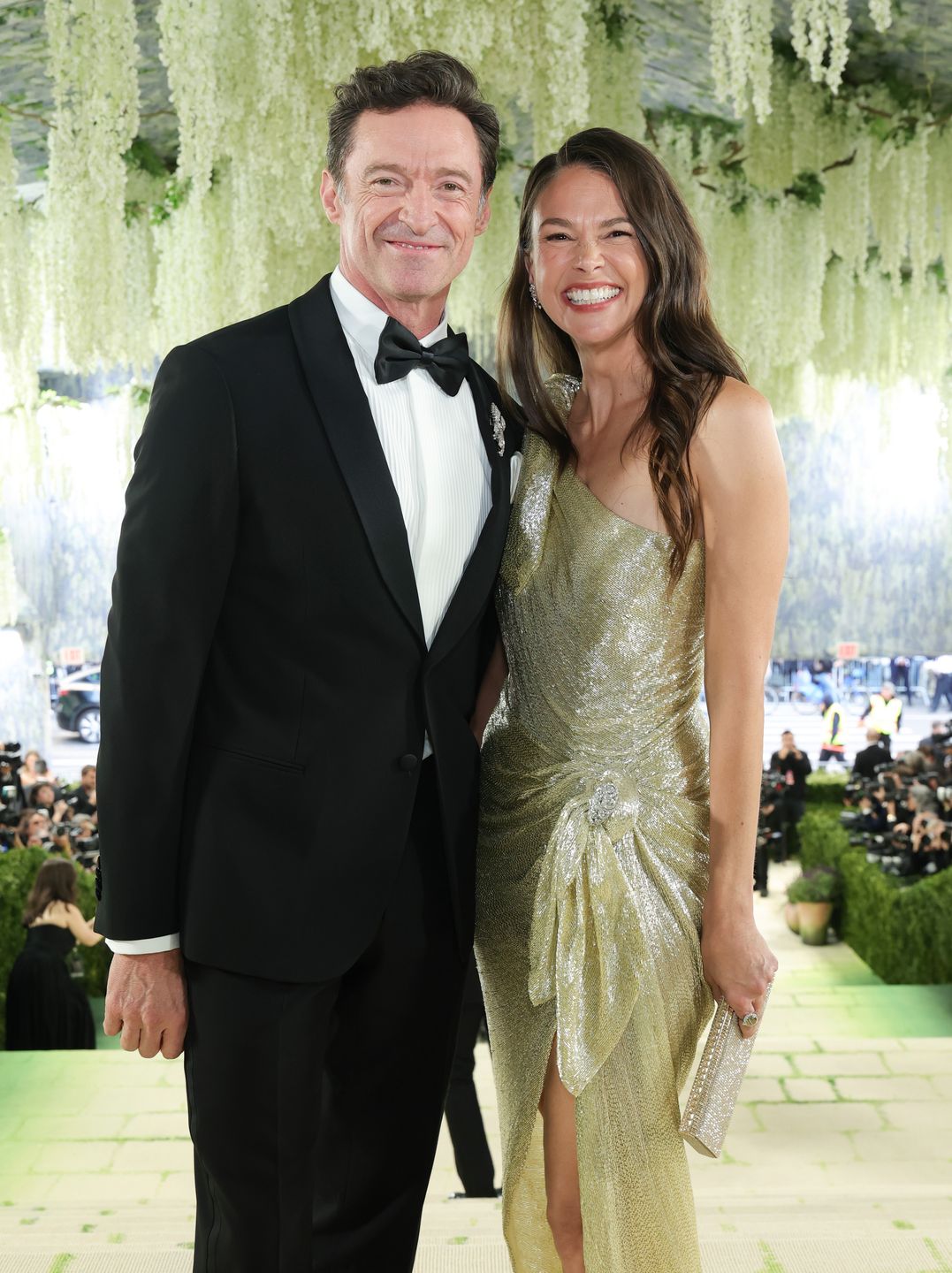 NEW YORK, NEW YORK - MAY 04: Hugh Jackman and Sutton Foster attend the 2026 Met Gala celebrating "Costume Art" at the Metropolitan Museum of Art on May 04, 2026 in New York City. (Photo by Kevin Mazur/MG26/Getty Images for The Met Museum/Vogue)