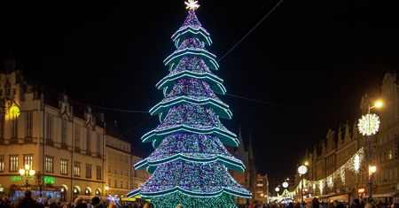 Mikołajki 2020. Choinka we Wrocławiu rozbłysła. "Światełka nadziei"