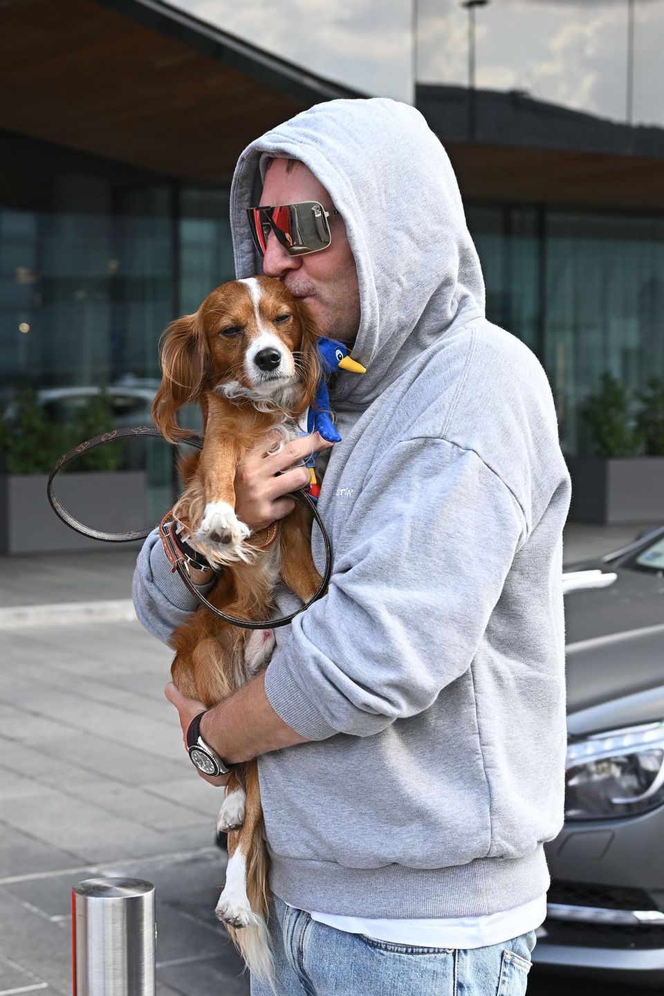 Krzysztof Gojdź z psem