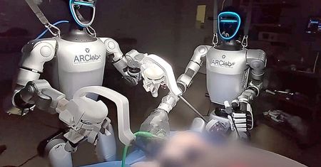 Humanoidalne roboty operowały żywe zwierzę. Przełom w medycynie?
