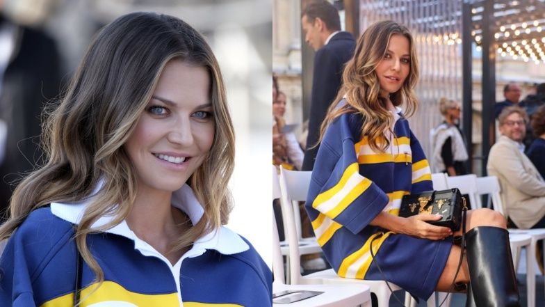 Anna Lewandowska na pokazie Louis Vuitton