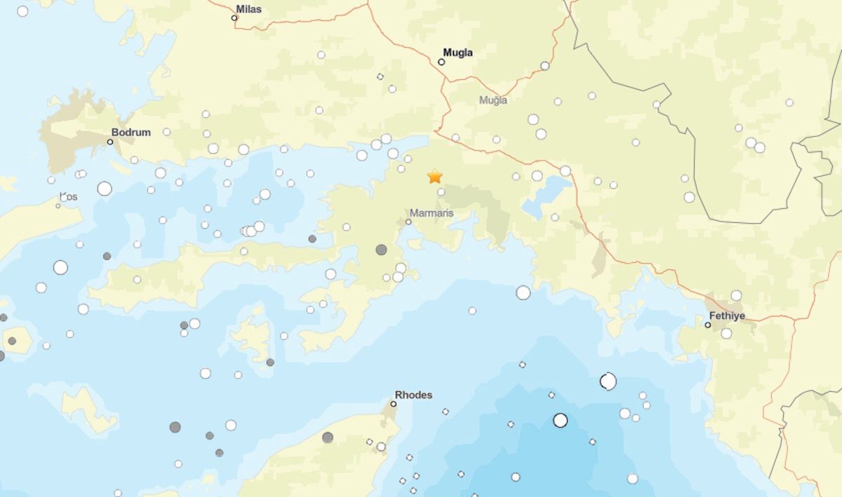 Do trzęsienia doszło w regionie Marmaris