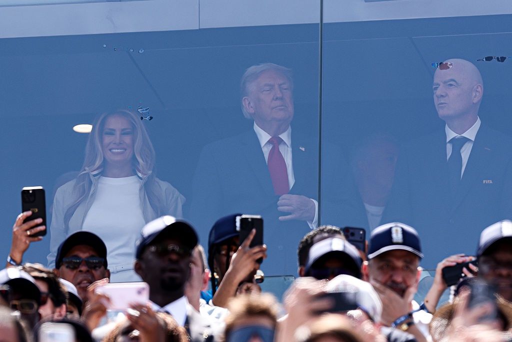 Melania Trump, Donald Trump i Gianni Infantino