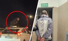 Nagle wskoczył na auto, potem na drugie. Już wiadomo, kim jest