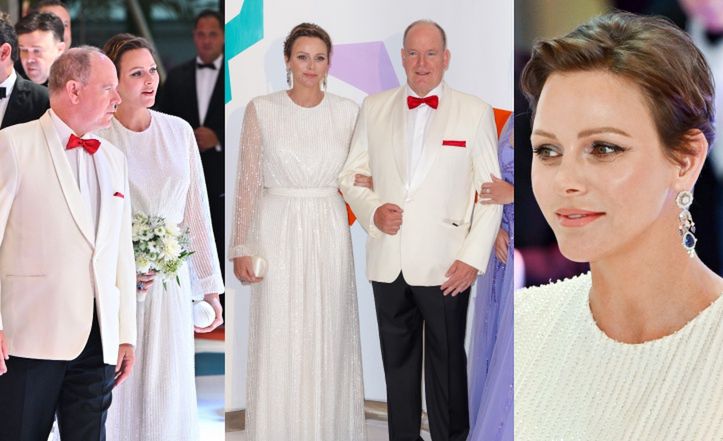 Księżna Charlene na balu charytatywnym w Monako. "Najsmutniejsza księżniczka świata" zdobyła się na LEKKI UŚMIECH (ZDJĘCIA)