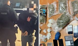 Policja zatrzymała sześć osób. Zabezpieczono broń i narkotyki