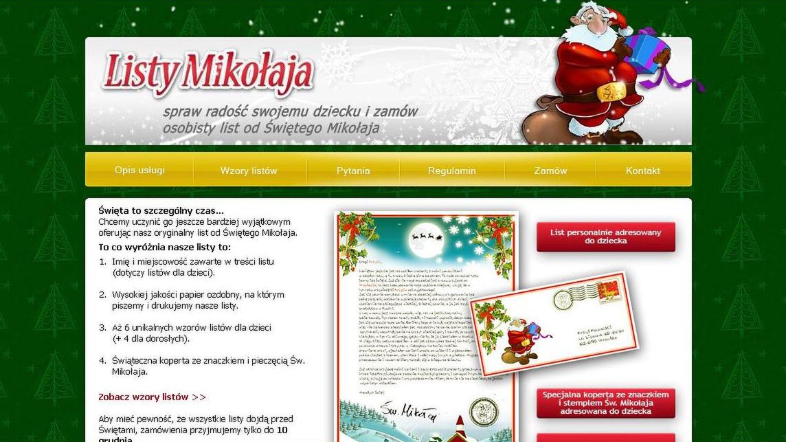 Mikołaj wyśle ci list na Święta 1